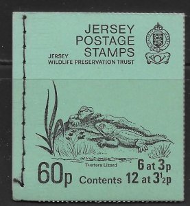 Jersey 40b 1972 Lizard Booklet MNH