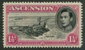 Ascension Island SC# 42a  The Pier 1-1/2d perf 14 MNH