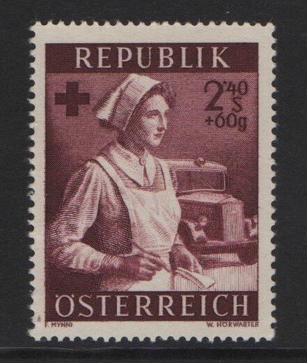 Austria #B293  MNH  1954 health service fund  2.40s
