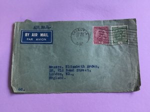 India Air Mail to England 1934 Stamp  Cover R45896