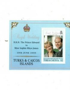 Turks and Caicos - 1999 - Edward Wedding - Souvenir Sheet - MNH