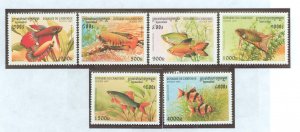 Cambodia (Kampuchea) #1669-74  Single (Complete Set)