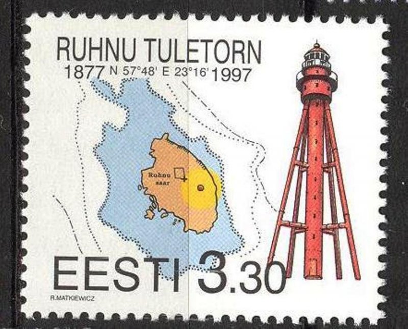 Estonia 1997 Architecture Lighthouses Ruhnu MNH