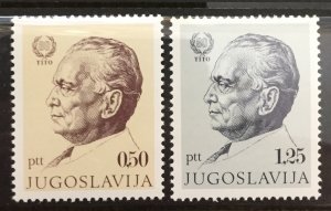 Yugoslavia 1972 #1108-9, Marshall Tito, MNH.