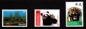 Netherlands Antilles MNH Scott #815-#817 Set of 3 Bridge, Panda, Tiger - Shan...