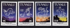 TUVALU SG621/4 1992 PACIFIC STAR CONSTELLATIONS MNH