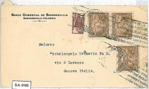 COLOMBIA - POSTAL HISTORY  -   COVER to ITALY - COFFEE Gastronomy