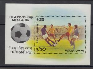 XG-T245 BANGLADESH - Football, 1986 Mexico '86 World Cup MNH Sheet