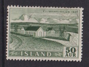 Iceland  #290  used  1956  power plant 50a