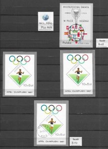 WC1_11810. POLAND. Lot of 1966-1967 souv.sheets. Scott B109, B110. MLH-MNH