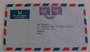 BAHRAIN  1949  SMALL  COVER  TO BOMBAY