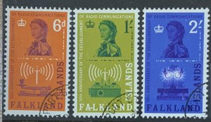 FALKLAND ISLANDS 1962 RADIO SET SG208/210 FINE USED