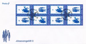 Faroe Islands Stamps 2015 FDC Christmas Gospel Magi Wise Men 8v Booklet