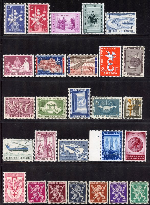 Belgium Lot,  Mint Never Hinge.