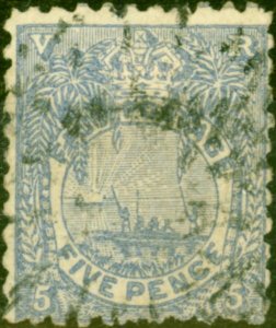 Fiji 1893 5d Ultramarine SG85 P.11 x 10 Good Used