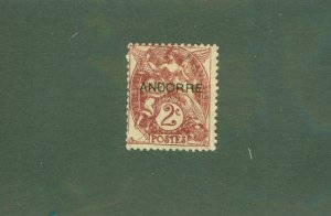 FRENCH ANDORRA 2 MH CV $1.40 BIN $0.75