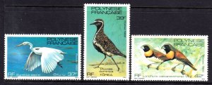 French Polynesia 1982 Birds Complete Mint MNH Set SC 370-372