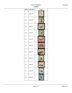 North Borneo 82//145 Used (11 Stamps)(See Pics for Scott Cat #s)