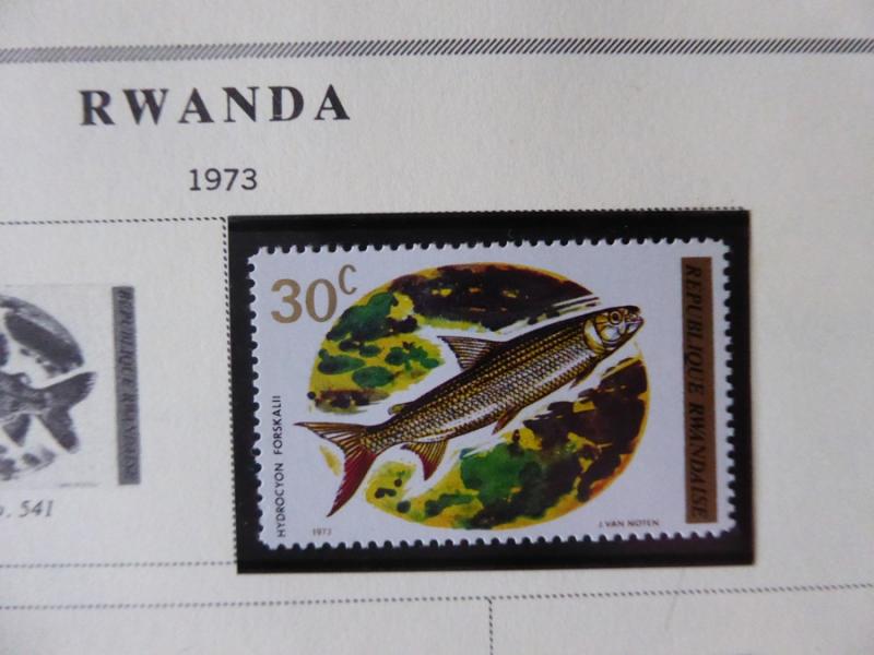 Rwanda 1962-1980  Mint/Used Stamp Collection on Scott Int Alb Pgs