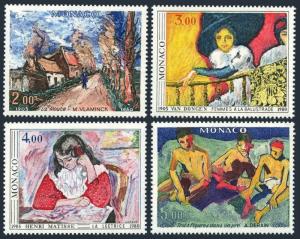 Monaco 1242-1245,MNH.Michel 1437-1440.Art 1980.Dongen,de Vlaminck,Matisse,Derain