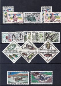 Central African Republic 19 Different scv $8.45 less 80%=$1.78