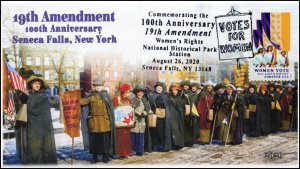 20-149, 2020, SC 5523, Women Vote, Pictorial Postmark, Event Cover, Seneca Falls