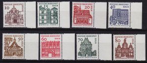GERMANY BERLIN [1964] MiNr 0242-49 ( **/mnh ) [03] Architektur Rand
