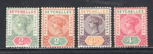 Seychelles, Scott #1-4   VF, Unused, CV $11.50  ..... 5630002