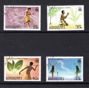 Kiribati  #464-467   VF, Used, Legends, CV $3.25 .....  3310030