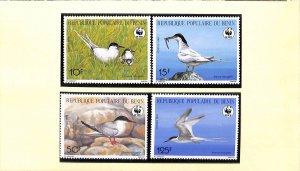 Benin WWF World Wild Fund for Nature MNH stamps Roseate tern birds