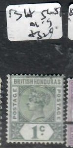 BRITISH HONDURAS QV 1C  SG 51  MOG       P0320B H