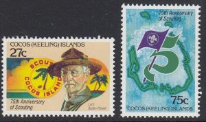 Cocos Islands 85-6 Scouting mnh