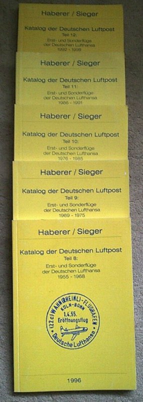 KATALOG DER DEUTSCHEN LUFTPOST - LUFTHANSA 1955-98 - Germany Flight Covers