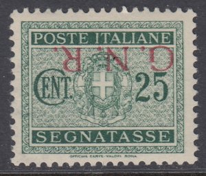 ITALY - RSI (Social Rep) Tax n.50/Ia cv 720$ Inverted overpr.- Certificate MNH**