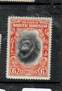 NORTH BORNEO 6C ORANGUTAN  SG 296   MOG   P0514H