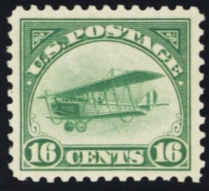 C2, Mint VF/XF NH 16¢ Airmail Stamp * Stuart Katz