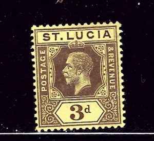 St Lucia 68a MNH 1912 issue die II