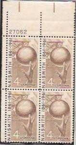 US #1189 MNH PB Naismith Memorial Basketball Hall of Fame