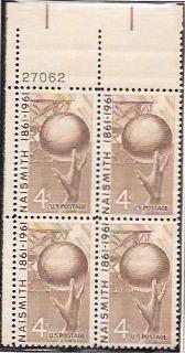 US #1189 MNH PB Naismith Memorial Basketball Hall of Fame