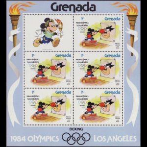 GRENADA 1983 - Scott# 1187A Sheet-Disney NH