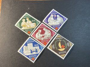 MONGOLIA # 323-327--MINT NEVER/HINGED---COMPLETE SET---1963