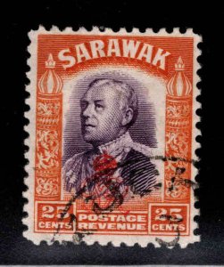 SARAWAK Scott 169 Used Sir Charles Vyner Brooke stamp,