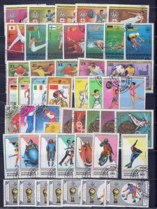 Mongolia Collection of Used Sports &  Olympics Sets & Singles ZAYIX 0224S0335