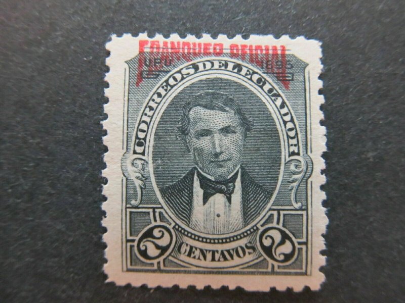 A4P45F15 Ecuador Official Stamp 1895 2c mh*