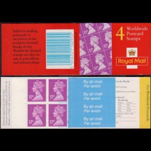 G.B. 1996 - Scott# BK605 Booklet-Machin 37p NH