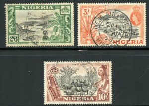 Nigeria Scott 88-90 UH - 1953 Culture High Values - SCV $5.90