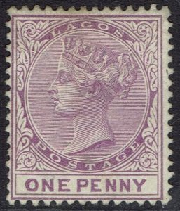 LAGOS 1882 QV 1D WMK CROWN CA PERF 14