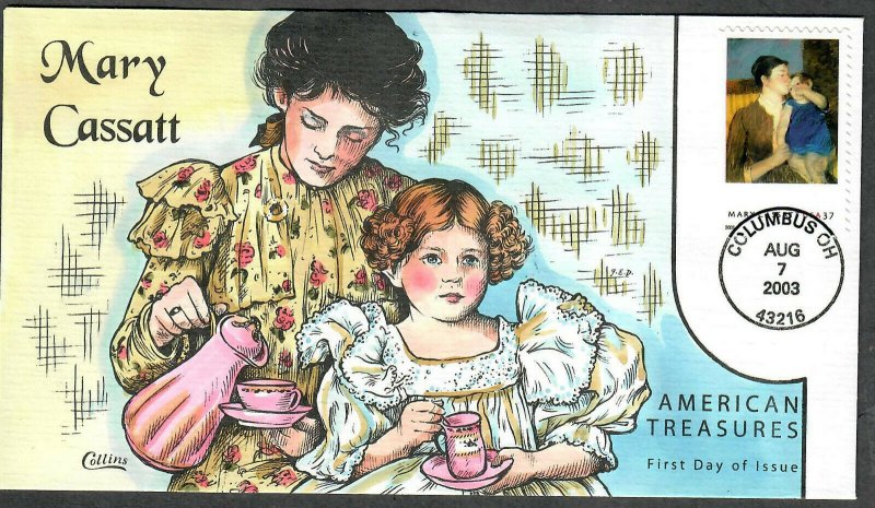 US Collins FDC Sc#3804 Mary Cassatt