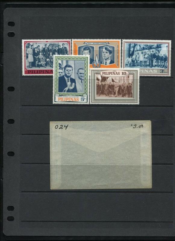 Philippines KENNEDY SNV & Regular Set (Michael Listed) (Mint NEVER Hinged) 