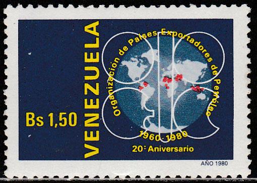 VENEZUELA 1239, OPEP SINGLE. MINT, NH. F-VF.(311)